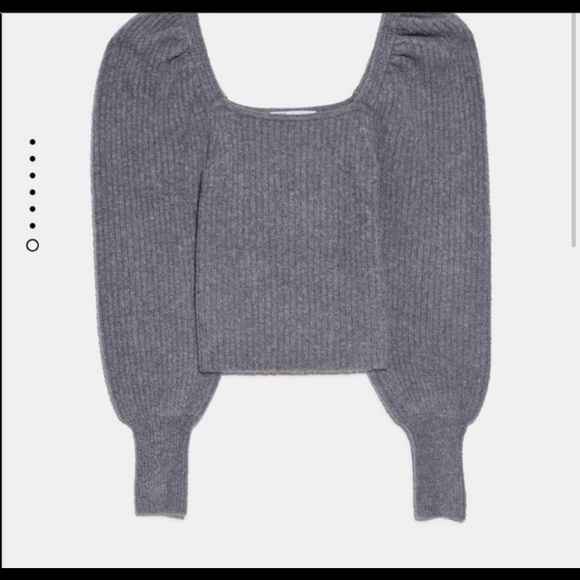 ZARA grey knit sweater - Picture 4 of 7